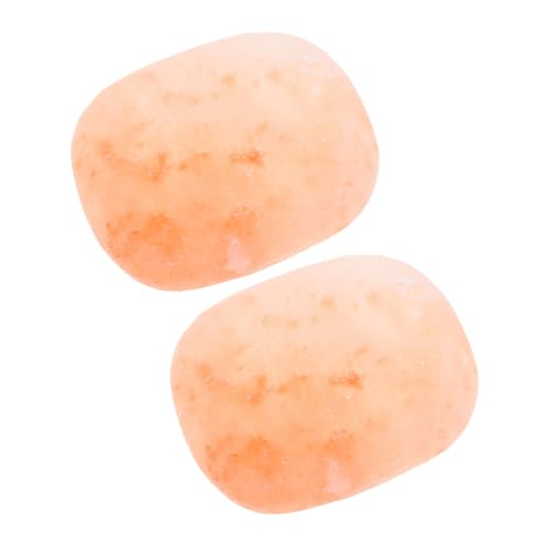 MUCKLILY 2 Pastillas De Jabón De Sal Para La Limpieza Corporal: Pastillas De Jabón Ovaladas Para Hombres Y Mujeres - Bloques De Sal Hidratantes Y Limpiadores