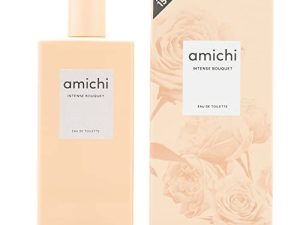AMICHI – Intense Bouquet 150 ml, Colonia Mujer, Perfume en Formato Spray, Eau de Toilette Femenina, Agua Fresca, Fragancia Dulce y Floral, Aroma Intenso de Larga Duración