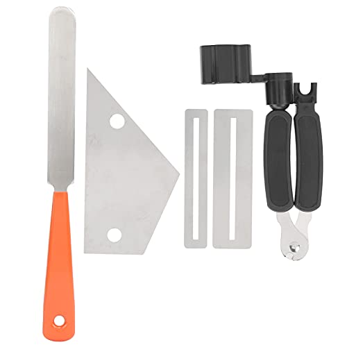 Juego de Trastes 3 en 1, Juego de Herramientas de Guitarra de Acero Inoxidable, Juego de Limas de Acero Inoxidable para Músicos para Diapasón de Guitarra
