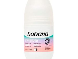 Babaria – Desodorante Mujer y Hombre Roll On Invisible 50ml | Desodorante Para Niños Y Adultos | Desodorante Deos Hidratante | Protección 48h | 100% Vegano