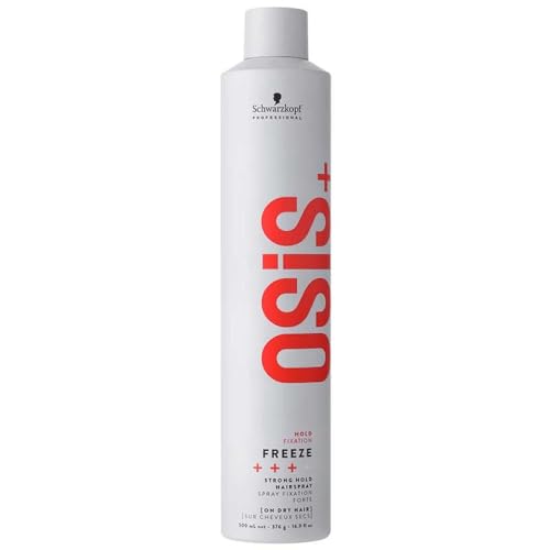 Schwarzkopf Osis+++ Freeze, Laca de Fijación Fuerte, 500 ml (el empaque puede diferir)