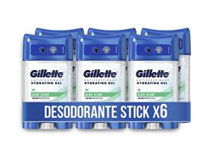 Gillette Hydra Gel Desodorante Antitranspirante Aloe Para Hombre, 70 ml x 6