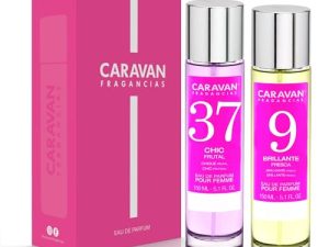 CARAVAN FRAGANCIAS – CAJA DE REGALO con 2 Perfumes: Nº37 y Nº9 de 150 ml, para mujer