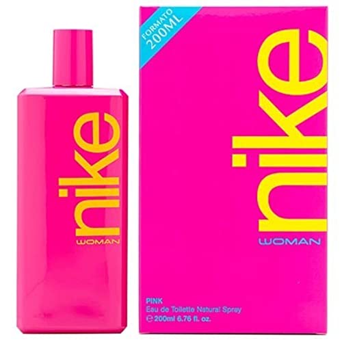 NIKE - Pink 200 ml, Colonia Mujer, Perfume Formato Spray, Eau de Toilette Natural y Femenina, Aroma Floral Afrutado, Fragancia Fresca, Seductora y de Larga Duración