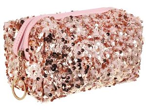 POPETPOP 1pieza Bolsa De Aseo Cosmética De Lentejuelas Neceser De Viaje Portátil con Gran Capacidad Organizador De Maquillaje Multifuncional para Mujeres para Almacenamiento