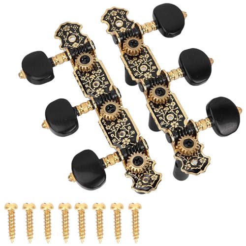 Afinadores de guitarra acústica 1:18, clavijas de afinación, cabezales de máquina de repuesto 3L3R para guitarra clásica