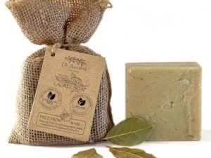 Dr.Ancient Jabón de Alepo con Aceite de Laurel%40 y Aceite de Oliva%60 Orgánico, Natural, Vegano, Tradicional, Hecho a Mano, Antibacterial, Psoriasis, Reduce la Resequedad 140 g (Paquete de 1)