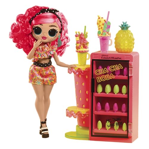 L.O.L. Surprise! OMG Sweet Nails - Frutería Pinky Pops - con 15 Sorpresas Que Incluyen Esmalte de uñas, Manicura a presión, Hojas de Pegatinas, Purpurina, 1 Muñeca de Moda y Más - para niños +4 Años