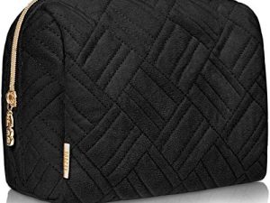 BOACAY Neceser de Maquillaje Grande, Bolsa de Aseo de Viaje, Mujer y Niña, Organizador para Bolso, Estuche para Cosméticos, Cepillos, Accesorios