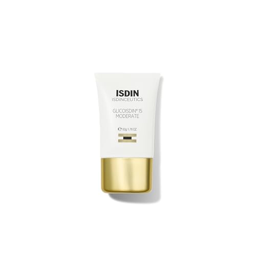 ISDIN ISDINceutics GlicoISDIN 15 Moderate, Gel Facial Efecto Peeling Con Ácido Glicólico, Aloe Vera, Crema, 50 g (Paquete de 1)