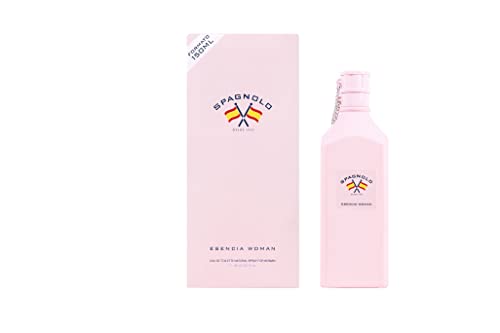 SPAGNOLO - Esencia Woman 150 ml, Colonia Mujer, Perfume Formato Spray, Eau de Toilette Natural y Femenina, Aroma Floral Afrutado, Fragancia Fresca y de Larga Duración