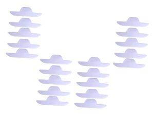 minkissy Almohadillas Desechables Sudor del Cuello Forma de Barco Autoadhesivas Absorbentes 20 Piezas Protector de Cuello Transpirables para Camisas