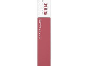 Maybelline New York – Superstay Matte Ink, Pintalabios Mate De Larga Duración, Tono 175, Initiator, Rosa Nude, 5 Mililitro
