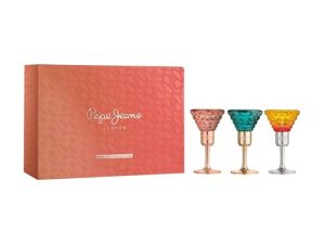 Pepe Jeans Life Is Now, Cocktail Edition, Celebrate Estuche Regalo Perfumes de Mujer Miniatura Pack de 3 Piezas Eau de Parfum 15ml Set Fragancia