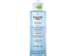 Eucerin Gel Limpiador Facial DermatoClean para piel normal a mixta, 200ml, empaque puede variar