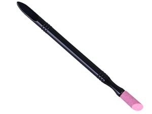 HAPINARY Lápiz De Profesional Para Uñas Removedor De Muerta y Cutículas Herramientas De Manicura Para Profesional y Personal Negro
