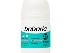 Babaria – Desodorante Mujer y Hombre Roll On Cero 50ml | Desodorante Para Niños Y Adultos | Desodorante Deos Hidratante | Protección 48h | 100% Vegano