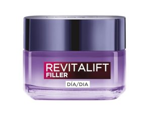 L’Oréal Paris Crema de Día Rellenadora Anti-edad Revitalizante Revitalift Filler, Antiarrugas y Volumen, Con Ácido Hialurónico Concentrado, Acabado no graso, 50 ml