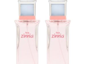 ZINNIA – Flor de Zinnia Promoción 2 x 100 ml, Colonia Mujer, Pack 2 Productos, Perfume Formato Spray, Eau de Toilette Femenina, Aroma Dulce Afrutado, Fragancia Fresca de Larga Duración