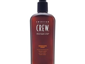 American Crew – Grooming Spray, Spray de Fijación Variable, Mantiene el Pelo en Su Lugar, Fijación Flexible, Brillo Añadido, con Agentes Humectantes Naturales, Cabello Hidratado, para Hombres – 250 ml