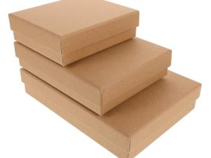 BESTYASH Cajas De 3 Piezas Caja De De Papel Kraft Cajas De Jabón Cajas De Pequeñas Con Tapas Cajas De Papel Cajas De Anillos Pequeñas Cajas De Para Joyería Brown