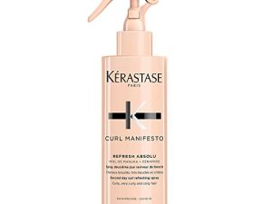 Kérastase Curl Manifesto, Spray Refrescante, Revitalizador de Rizos Entre Lavados, Antiencrespamiento, Para Pelo Ondulado, Rizado o Afro, Spray Refresh Absolu, 190 ml