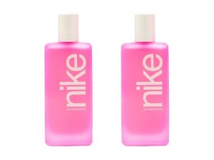 NIKE – Ultra Pink 2×100 ml, Colonia Mujer, Pack 2, Perfume Formato Spray, Eau de Toilette Natural y Femenina, Aroma Oriental Gourmand, Fragancia Fresca
