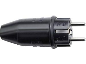 Brennenstuhl 1082040 Enchufe de Caucho, 230 V, Negro