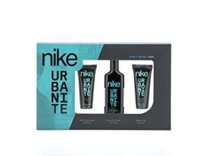 NIKE – Spicy Road, Estuche de Regalo Hombre, Colonia 75ml + Gel de Baño 75ml + After Shave 75ml, Eau de Toilette Natural y Masculina, Aroma Cítrico Amaderado, Fragancia Fresca, Impactante y Duradera