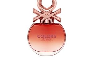 United Colors of Benetton Rose Intenso, Eau de Toilette para Mujer, Larga duración, Fragancia intensa, joven y fresca, Notas florales y frutales, Optimo para uso diario, 50 ml