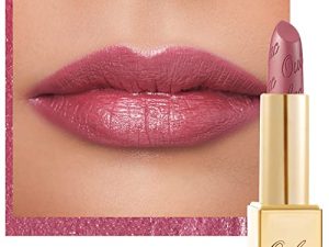 OULAC Pintalabios Rosa Brillo Metálico, Brillo 3D de Larga Duración, Barras de Labios de Alta Pigmentación y Cobertura Total, Fórmula Cremosa e Hidratante, Vegan, 4.3 g, (01) Cosmopolis