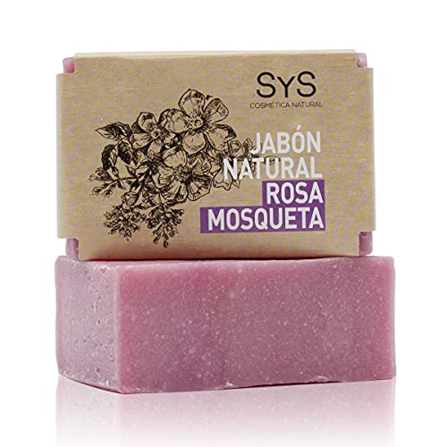 Labnatur Jabón Natural de Rosa Mosqueta – Vegano y Artesanal con Aceite de Rosa Mosqueta y Oliva – Suaviza, Regenera y Nutre – Para Manchas y Estrías – Hecho en España – 100g