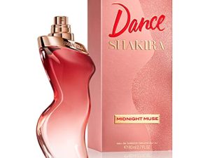Shakira, Perfumes, Dance Midnight Muse, Eau de Toilette para Mujer, Larga duración, Fragancia femenina, romántica y con encanto, Notas frutales, florales y de vainilla, Optimo uso diario, 80 ml