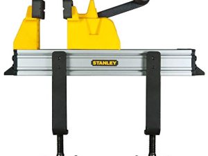 STANLEY 0-83-179 Tornillo de Banco Quick-Vice, Agarre Seguro, Rápido Reposicionamiento, Capacidad de hasta 180 kg, Brazo de Palanca de Mano, Almohadillas de Caucho Desmontables