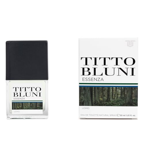 TITTO BLUNI - Essenza Uomo, Colonia Hombre, 30 ml, Formato Viaje en Spray, Perfume Hombre, Eau de Toilette Natural y Masculina, Aroma Cítrico Especiado, Fragancia Fresca y de Larga Duración