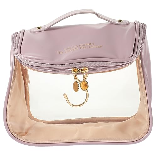 HONITANO Bolsa De Cosméticos Portátil para Neceser Multiusos Compartimentos Transparentes Organizador De Aseo para Mujeres y Hombres para Equipaje y