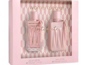 Women’secret Intimate Estuche Regalo Perfumes de Mujer Pack de 2 Piezas Eau de Parfum 100ml con Vaporizador y Body Lotion 200ml Set Fragancia Oriental y Floral Colonia Mujer