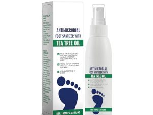 Spray para pies 100 ml, desodorante antitranspirante para pies, para el cuidado del pie de atleta, desodorización y reparación de talones agrietados, apto para hombres y mujeres.