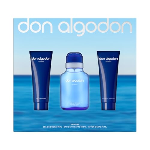 Set Tripack Hombre EDT 100 ml + After Shave 75 ml + Gel Ducha 75 ml Don Algodón