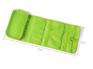 Homoyoyo Bolsa De Aseo Colgante para Viaje Neceser Multifuncional De Cosméticos con Gancho para Mujer Y Hombre Organizador De Maquillaje Verde