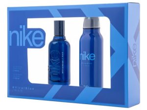 NIKE – Viral Blue, Perfume 100 ml + Desodorante Hombre Spray 200 ml, Estuche Regalo Hombre, Pack Nike 2 Piezas, Masculino, Fresco e Inolvidable, Colonia Cítrica y de Larga Duración