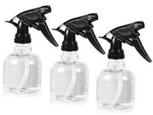 Botella pequeña de 250 ml, pulverizador de agua para el pelo, para rellenar, 3 unidades