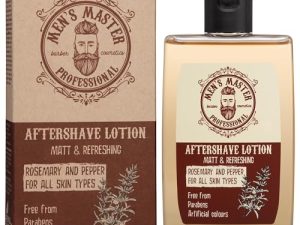 Men’s Master Loción Calmante para Después del Afeitado | After Shave para Hombre | Hidratante y Nutritivo | Con Mentol, Extracto de Pimiento Picante | Sin Parabenos | Aroma Fresco y Masculino | 120 ML