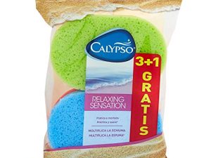 Calypso Relaxing sensation – Esponja suave que multiplica la espuma, 4 esponjas