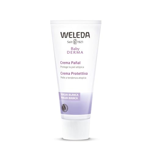 Weleda – Crema Pañal de Malva Blanca, Cuidado para el Culito de Bebés, Calma y Regenera la Piel Irritada, con Aceite de Almendra y Caléndula, Vegana, Pieles Hipersensibles y Atópicas – 50 ml