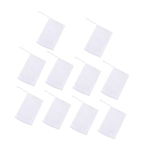 Beavorty 10piezas Malla Espumosa Para Ducha Redes De Limpieza Facial Jabón Artesanal Unidades Blanca