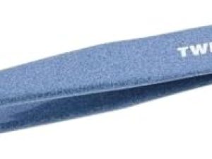 TWEEZERMAN Pinzas de depilar (puntas biseladas inclinadas, depilación de cejas, calidad profesional, acero inoxidable), Granite Sky