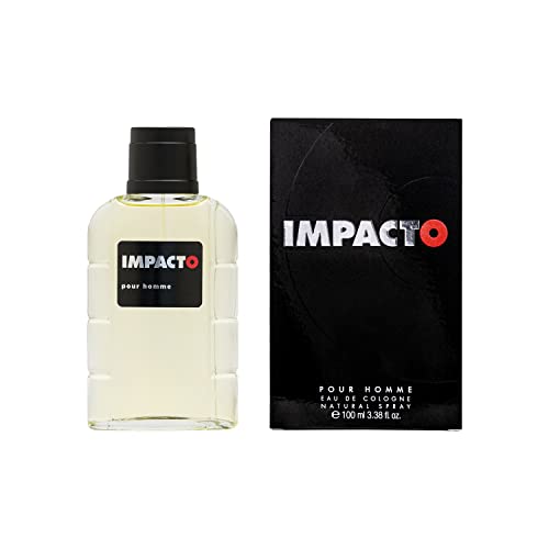 IMPACTO - Classic 100 ml, Agua de Colonia Hombre, Perfume Formato Spray, Eau de Toilette Natural y Masculina, Aroma Cítrico, Fragancia Fresca, Elegante y de Larga Duración