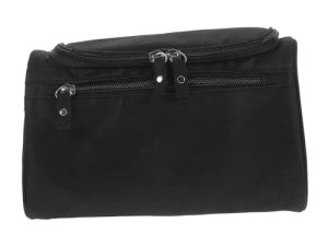 Genérico Neceser De Viaje Bolsa Viaje Bolsa De o Mujer Neceser Unisex Kit De Aseo De Organizador De Maquillaje Colgante Compacto Black Nylon