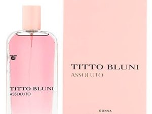 TITTO BLUNI – Assoluto Donna 150 ml, Colonia Mujer, Perfume Formato Spray, Eau de Toilette Natural y Femenina, Aroma Floral Afrutado, Fragancia Fresca y de Larga Duración